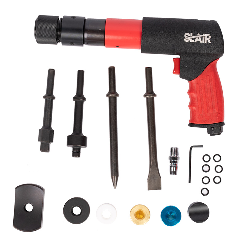  SLAIR 공구 키트 15PC 250MM 에어 해머 키트, 스프링 포함, 특수 빌브로 치즐, 헤비 듀티, BMC SET